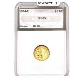 1914-D $2.50 Gold Quarter Eagle NGS MS65