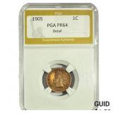1905 Indian Head Cent PGA PR64 Detail