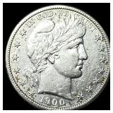 1900-S Silver Barber Half Dollar CHOICE AU