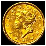 1861-O Gold $1 Liberty Head HIGH GRADE