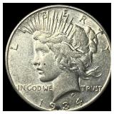1934-S Silver Peace Dollar CLOSELY UNCIRCULATED