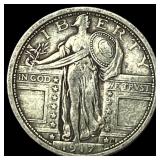 1917 Type 1 Standing Liberty Quarter NEARLY UNCIRC