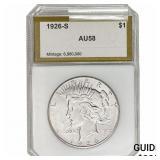 1926-S Silver Peace Dollar PCI AU58