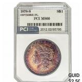 1878-S Morgan Silver Dollar PCI MS66 Obverse PL