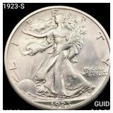 1923-S Walking Liberty Half Dollar CHOICE BU