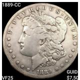 1889-CC Morgan Silver Dollar LIGHTLY CIRCULATED