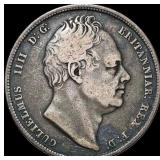 1834 Silver Crown William IV LIGHTLY  CIRCULATED