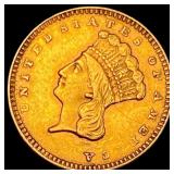 1856-C Gold $1 Indian Princess Head CLOSELY  UNCI