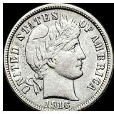 1916 Silver Barber Dime CLOSELY UNCIRCULATED