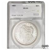 1883 Morgan Silver Dollar SEGS MS65