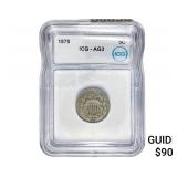 1875 Shield Nickel ICG AG3