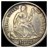 1882 Proof Seated Liberty Dime CHOICE PROOF