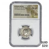 Roman Gordian III, AD 238-244 Silver Denarius NGC