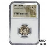 Roman Valerian I, AD 253-260 BI Dbl-Denarius NGC