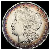 1891 Toned Silver Morgan Dollar UNCIRCULATED