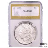 1899 Morgan Silver Dollar PGA MS65