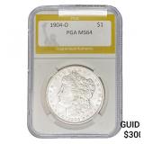 1904-O Morgan Silver Dollar PGA MS64