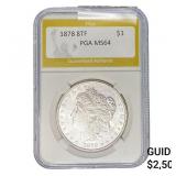 1878 8TF Morgan Silver Dollar PGA MS64