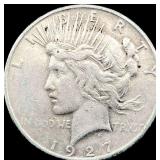 1927-S Silver Peace Dollar NEARLY UNCIRCULATED