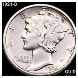 1921-D Mercury Dime UNCIRCULATED