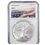 2020 Silver Eagle NGC MS69