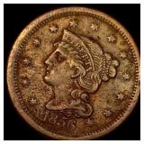1856 Braided Hair Large Cent ABOUT UNCIRCULATED
