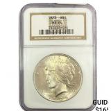 1923 Silver Peace Dollar NGC MS64