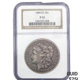 1890-CC Morgan Silver Dollar NGC F12