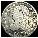 1821 Capped Bust Dime NICELY CIRCULATED