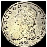 1835 Capped Bust Silver Quarter LIGHTLY CIRCULATE