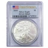 2010 Silver Eagle PCGS MS69