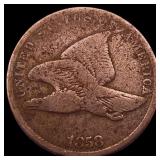 1858 Copper-Nickel Flying Eagle Cent LIGHTLY CIRCU