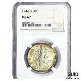 1944-D Walking Liberty Half Dollar NGC MS67