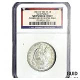 1861-O Seated Liberty Half Dollar NGC Shipwreck