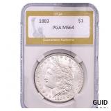 1883 Morgan Silver Dollar PGA MS64