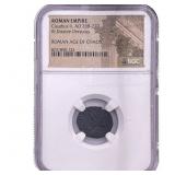 Roman Claudius II, AD268-270 BI Dbl-Denarius NGC