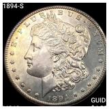 1894-S Morgan Silver Dollar CHOICE BU+