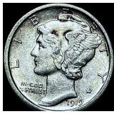 1919-D Mercury Dime CHOICE AU