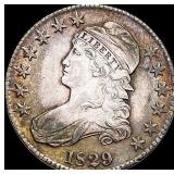 1829 Capped Bust Half Dollar CLOSELY  UNCIRCULATE