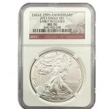 2011 Silver Eagle NGC MS70