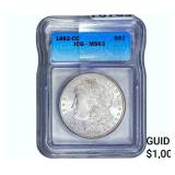 1882-CC Morgan Silver Dollar ICG MS63