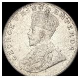 1919 British-India SIlver Rupee UNCIRCULATED