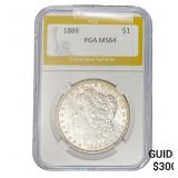 1888 Morgan Silver Dollar PGA MS64