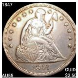 1847 Seated Liberty Dollar HIGH GRADE