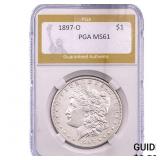 1897-O Morgan Silver Dollar PGA MS61
