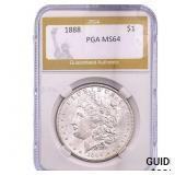 1888 Morgan Silver Dollar PGA MS64