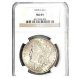 1878-S Morgan Silver Dollar NGC MS64