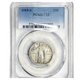 1919-S Standing Liberty Quarter PCGS F12