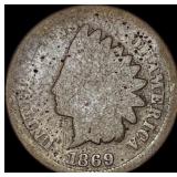 1869 Indian Head Cent NICELY CIRCULATED