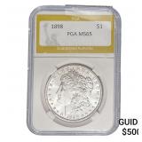 1898 Morgan Silver Dollar PGA MS65